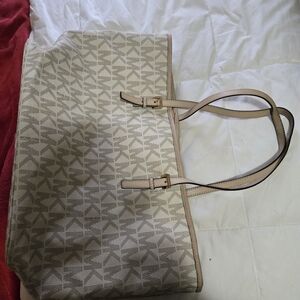 Michael Kors Monogram Beige Tote